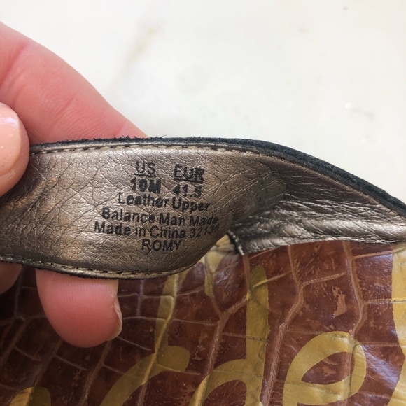 SAM EDELMAN “ROMY”THONG CORK WEDGE SANDAL SZ-10 EXCELLENT CONDITION MATTE BLK 😍 - Picture 4 of 4